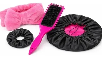 Kit Escova De Cabelo Fitagem + Touca Cetim + Faixa + Xuxinha Vareadas - Vale a Pena?