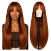 Peruca Fibra Organica Lisa C/ Franja Lindissima 70cm+wig Cap Vale a Pena?